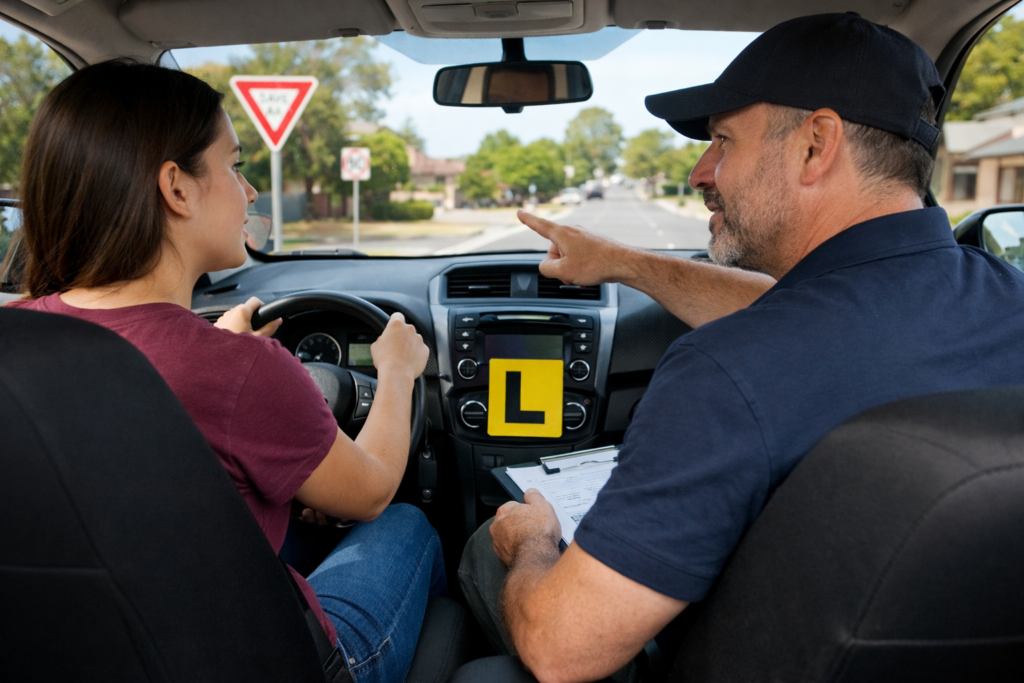 Instructor Teaching a Student in Burnside