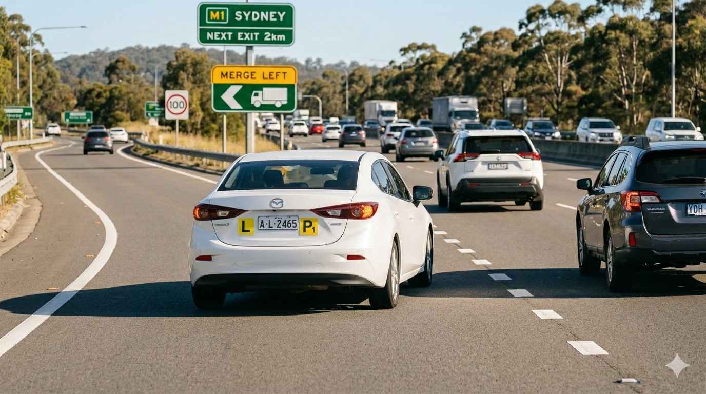 How to Safely Merge Lanes in Australia: Complete Guide for Learner Drivers